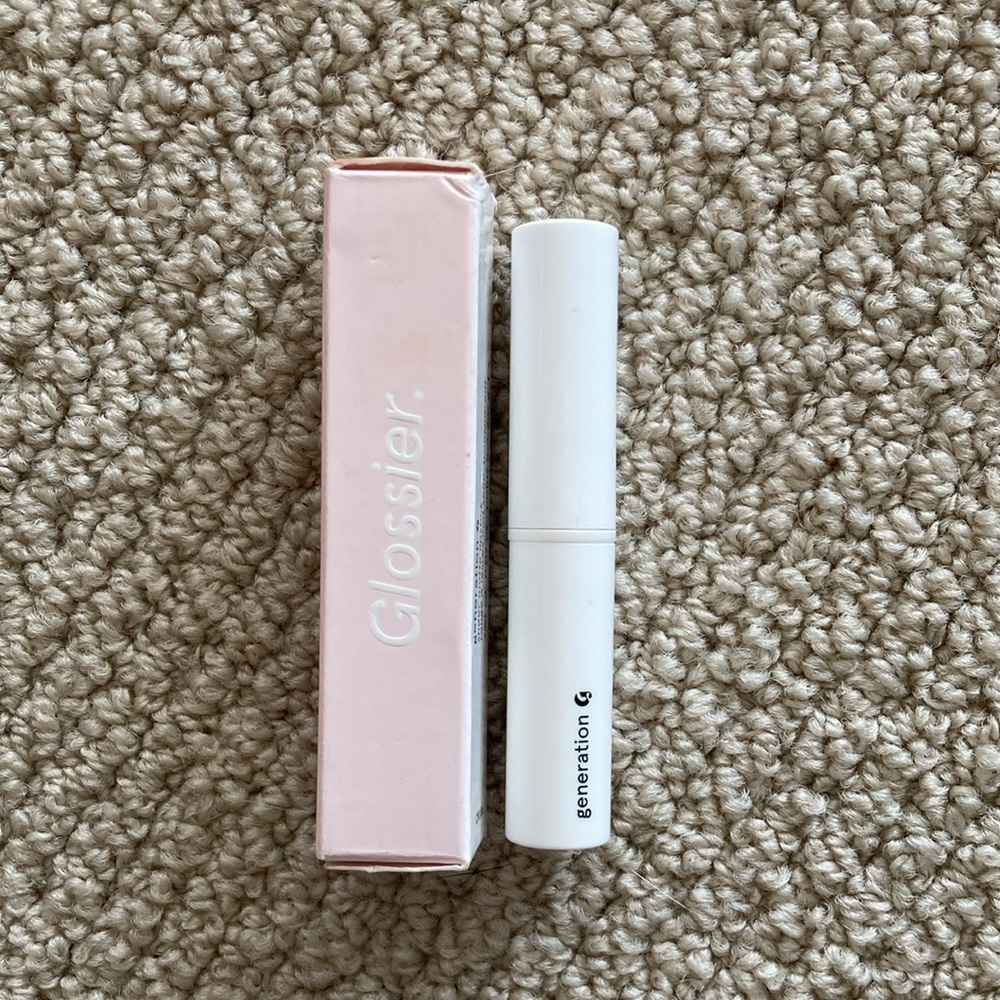 Glossier Generation G Sheer Matte Lipstick Crush Berry Red Full Size 0.07 oz